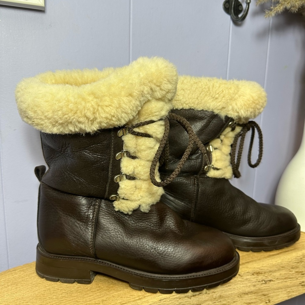 Pajar Women's Brown Shearling Boots